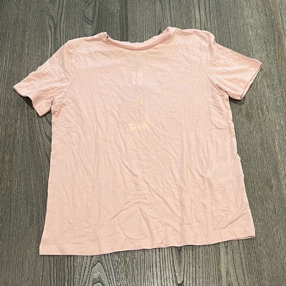NWT Aware Vero Moda Short Sleeve T-Shirt Tencel Rose Dust Size XS
